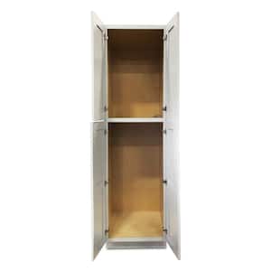 White Plywood Shaker Stock Ready to Assemble Wall Pantry Kitchen Cabinet 30 in. W x 90 in. D H x 24 in. D