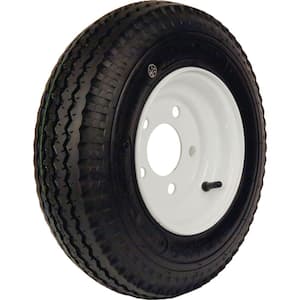 530-12 K353 BIAS 1045 lb. Load Capacity White 12 in. Bias Tire and Wheel Assembly