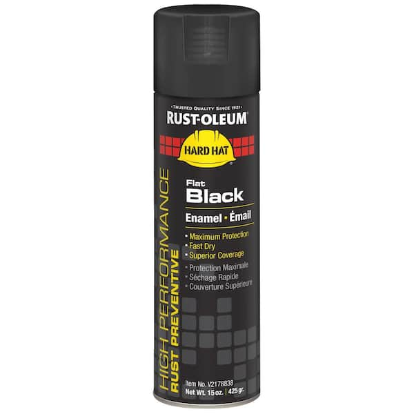 Rust-Oleum 15 oz. Rust Preventative Flat Black Spray Paint (Case of 6)  V2178838 - The Home Depot