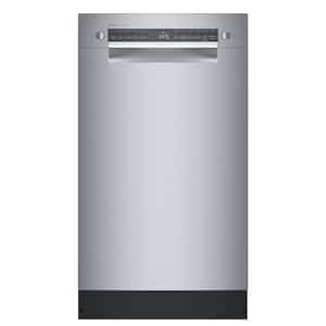 300 Series 18 in. ADA Compact Front Control Dishwasher in Stainless Steel with Stainless Steel Tub and 3rd Rack, 46dBA