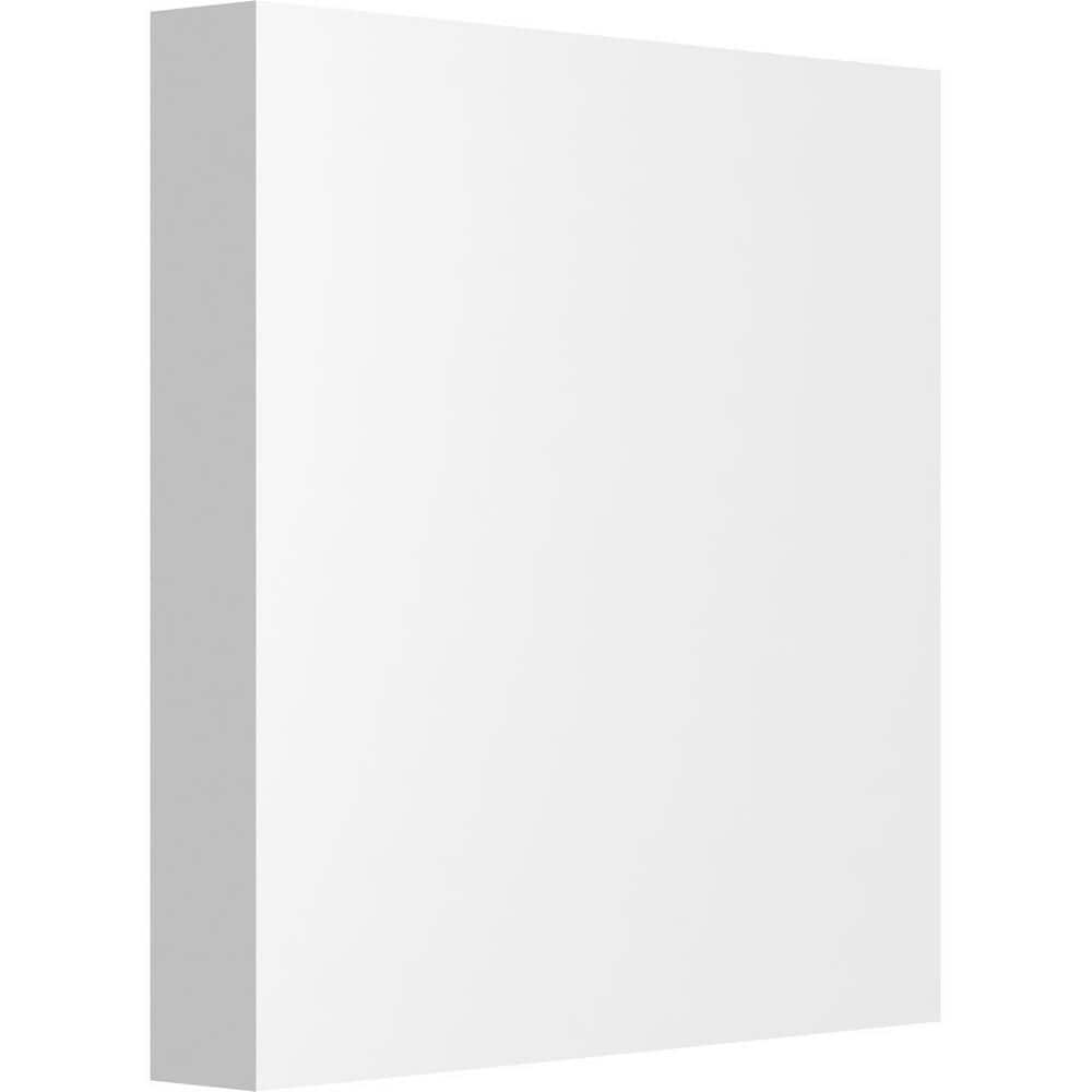 7" White Primed Polyurethane Square Edge Rosette