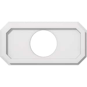 1 in. P X 16 in. W X 8 in. H X 5 in. ID Emerald Architectural Grade PVC Contemporary Ceiling Medallion