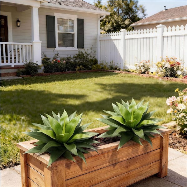 Vitalismo 28in. Artificial Agave Plants with Ground Spike
