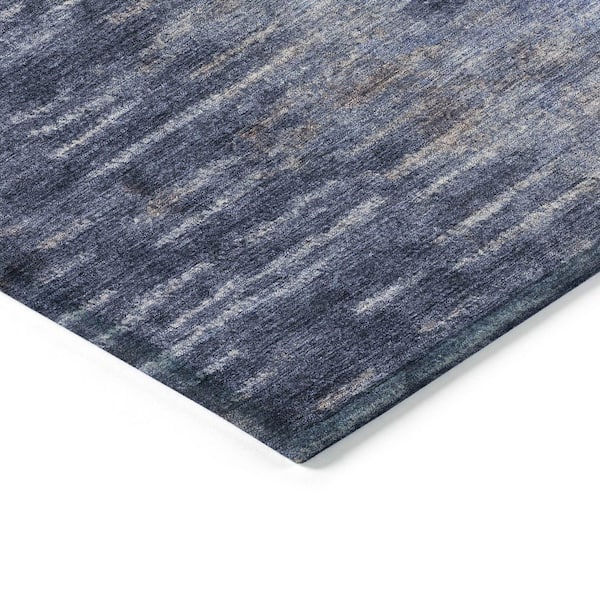 Chantille Machine Washable Indoor/Outdoor Abstract ACN2318 Navy 5 ft. x 7 ft. 6 in. Area Rug