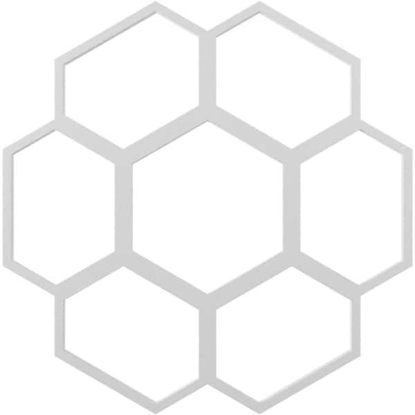 Ekena Millwork 1 in. x 34 in. x 34 in. Florin Architectural Grade PVC Pierced Ceiling Medallion