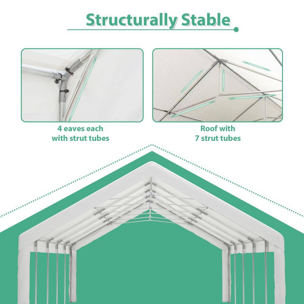 20x32 Ft White Heavy-Duty Outdoor Event Canopy Tent