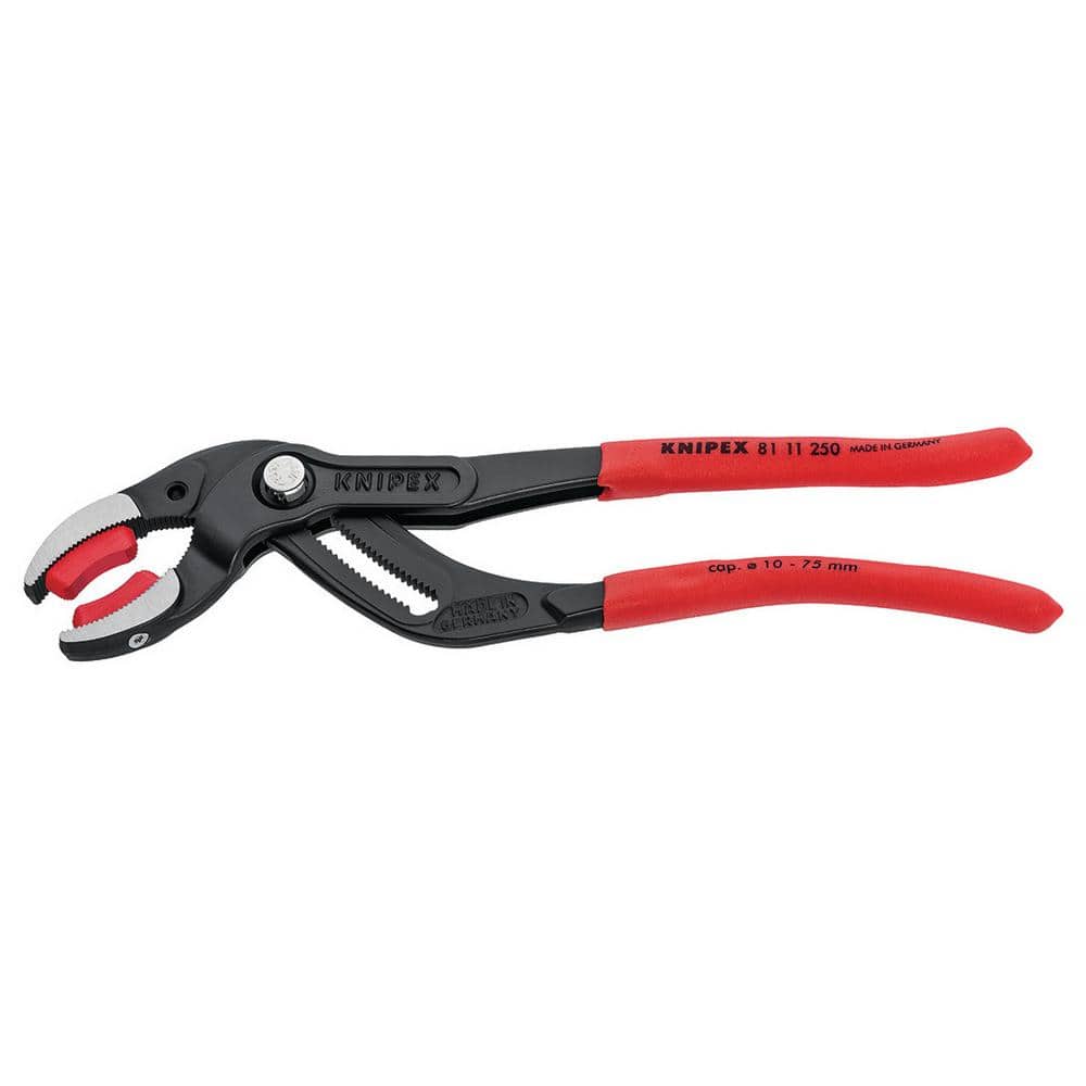 KNIPEX Connector Pliers With Plastic Jaw Inserts 81 11 250 - The Home Depot