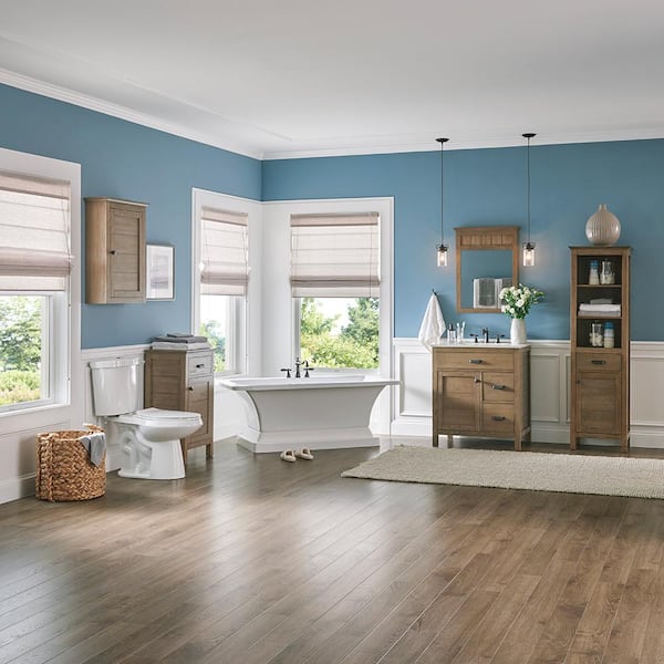 Stanhope 24 in. W x 31 in. H Rectangular Wood Framed Wall Bathroom Vanity Mirror in Reclaimed Oak