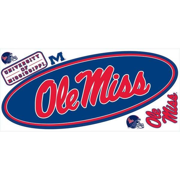 RoomMates University of Mississippi Giant Peel and Stick Wall Decals