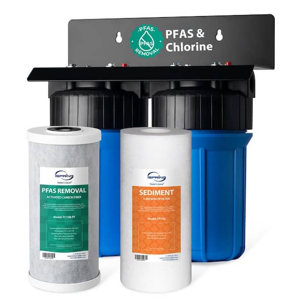 WGB21B-PF Whole House Water Filter System, SGS-Tested to Remove up to 99% PFAS, Reduce Chlorine, Sediments, Taste & Odor
