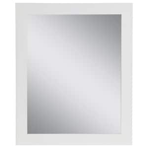 25.67 in. W x 31.38 in. H Framed Wall Mirror in White