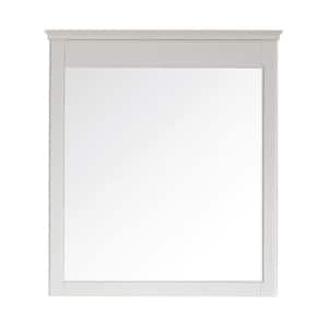 Windsor 18.0 in. W x 26.3 in. H Framed Rectangular Bathroom Vanity Mirror in White