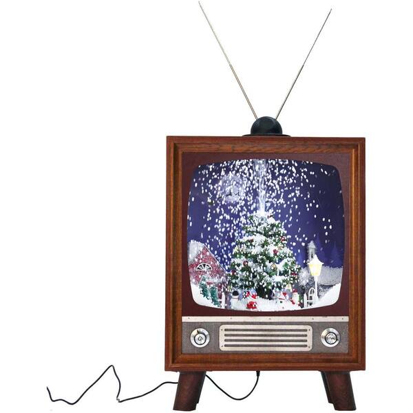 Fraser Hill Farm 21 in. Christmas Retro TV Shadowbox with ...