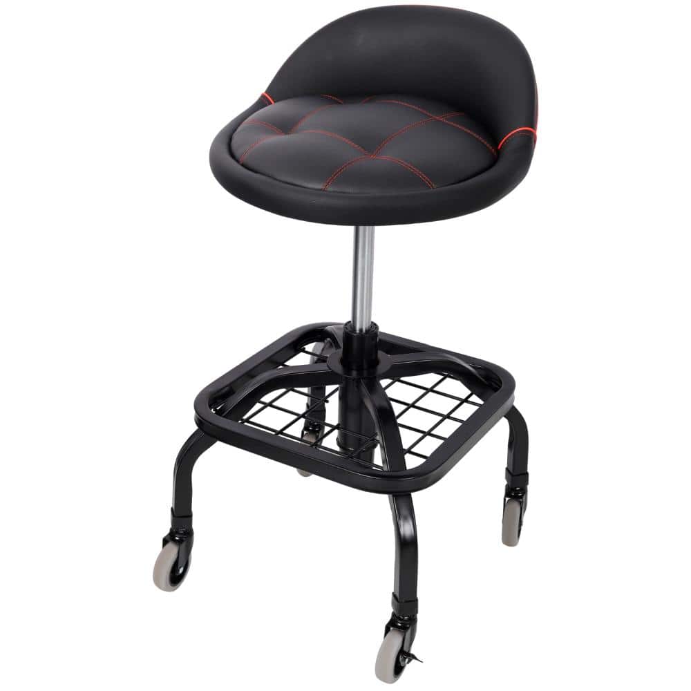 Rolling Padded Shop Seat with Wheels, Height Adjustable Mechanic Stool for Garage Workshop price history on PriceWatchPro