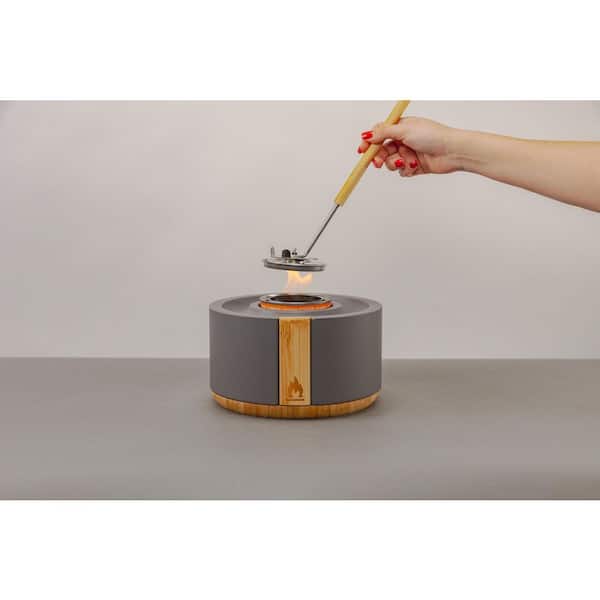 Solo Stove Element 8.125 in Tabletop Gel Fuel Fire Bowl-Gray