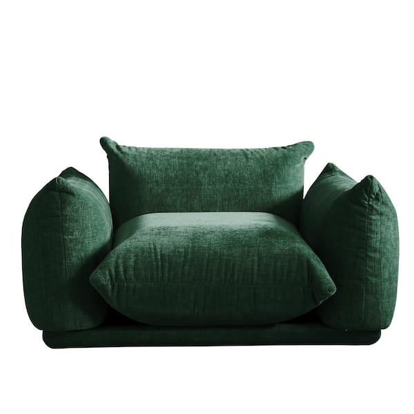 Magic Home 35 in. Armless 2-Seater Sofa in Green