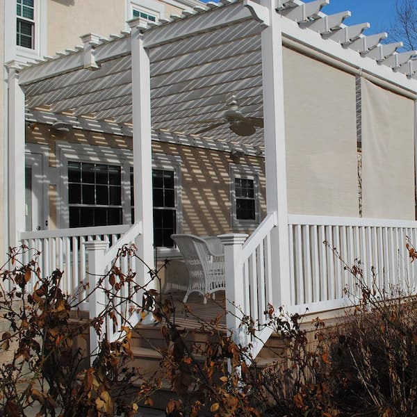 Weatherables Naples 3 ft. H x 4 ft. W White Vinyl Railing Kit
