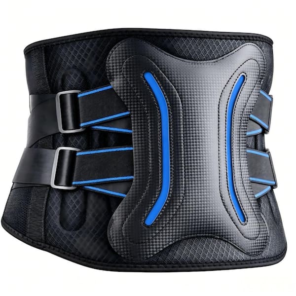 Adjustable Lumbar Support Belt, Lower Back Brace with Reinforced Stays, Medical Supply for Back Pain, Scoliosis, Medium