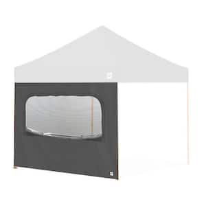 10 ft. Light Duty Sidewall w/ Mesh Windows in Steel Gray, for E-Z UP 10 ft. x 10 ft. Straight Leg Shelters(Not Included)