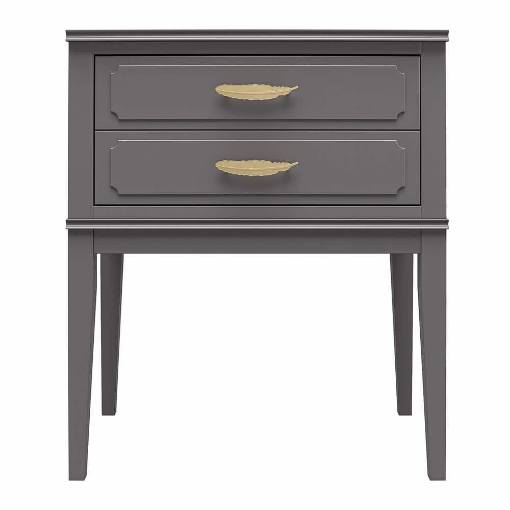 Mr Kate Stella 23 6 In Graphite Gray Accent Table With 2 Drawers   Graphite Grey End Side Tables 1035408com 64 1000 