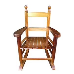 Oak Wood Outdoor Rocking Chair for Children Kids Ages 3 to 6