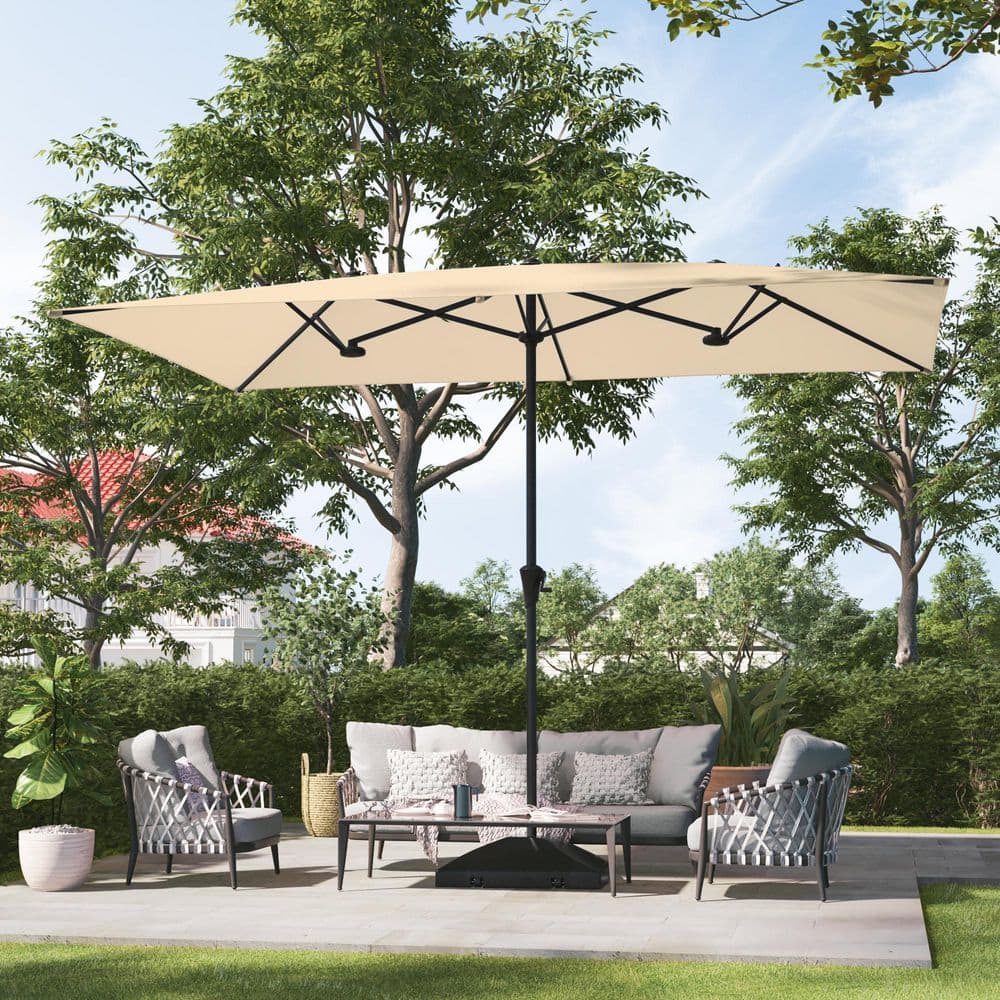 best choice patio umbrella assembly Best Choice Products 10ft Outdoor Steel Market Patio Umbrella w/ Crank Tilt  Push Button 6 Ribs