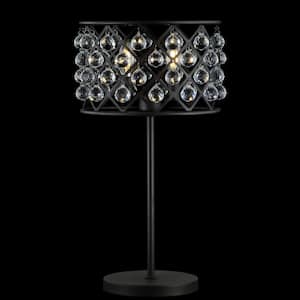 Gabrielle 22.5 in. Oil Rubbed Bronze Metal/Crystal LED Table Lamp
