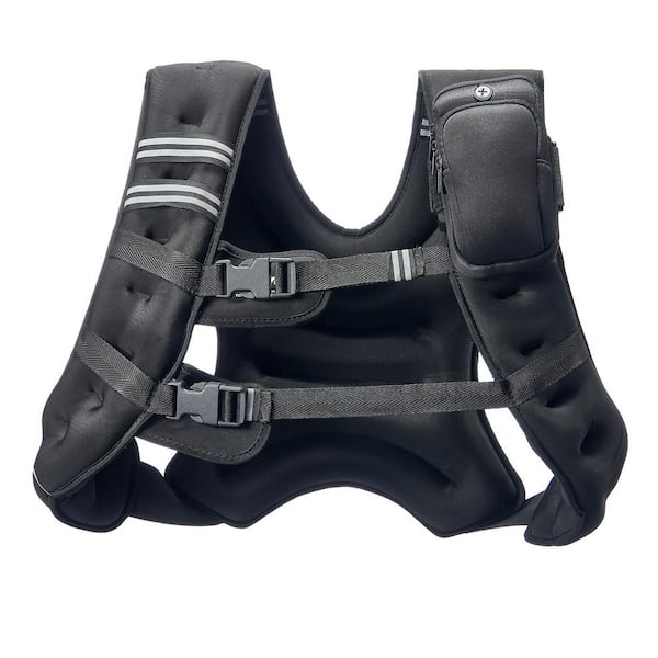 Weighted Vest 30 lbs. Weight Vest with Reflective Stripe, Adjustable Buckle Body Weight Vest for Men Women