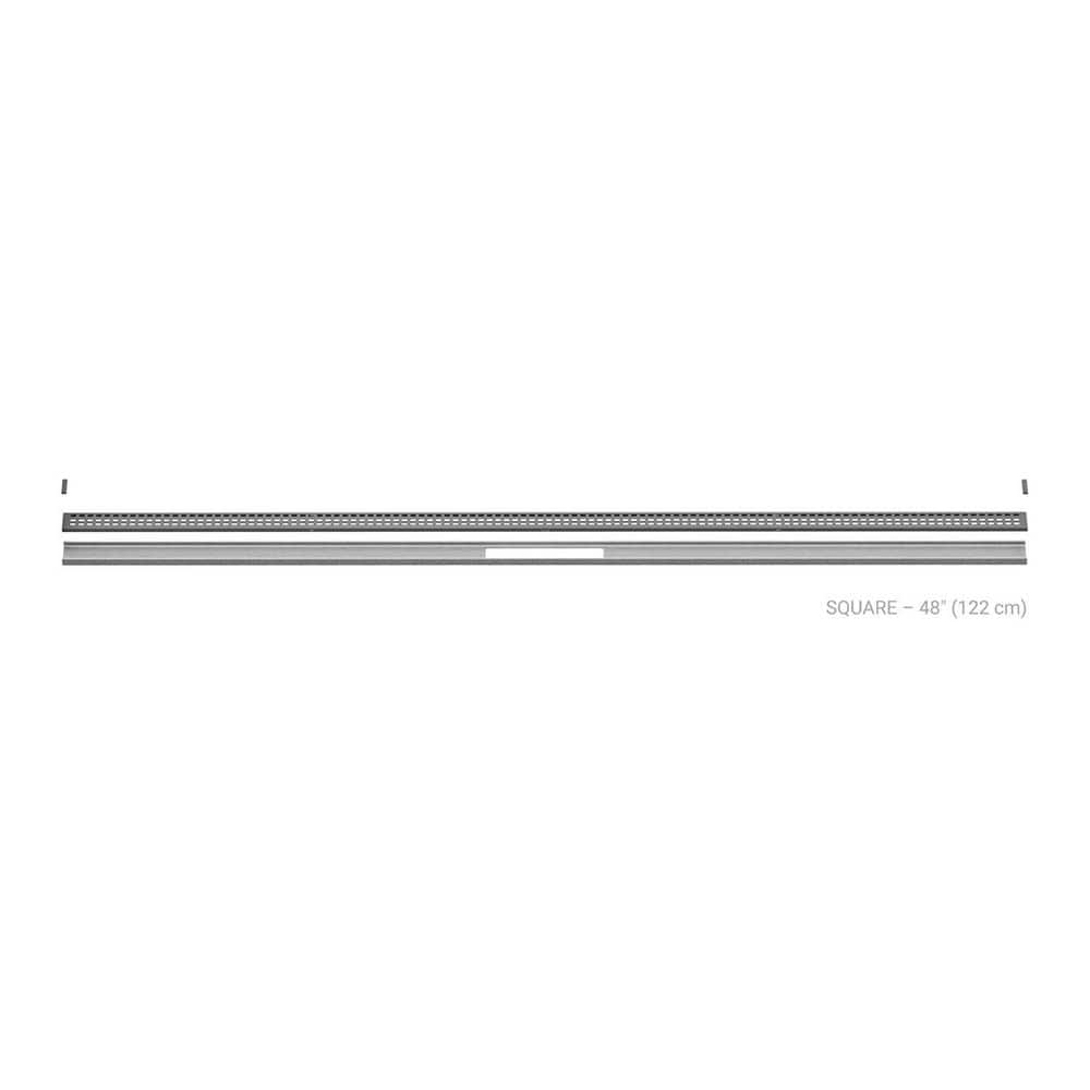 Kerdi-Line-Vario Pewter 48 in. Square Grate and Channel Floor Installation Kit for Accessory price history on PriceWatchPro