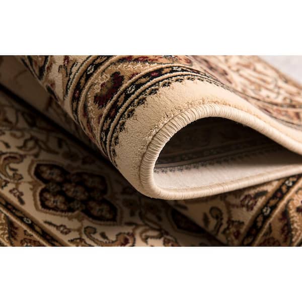 Majestic Collection Traditional Large Cream 9 ft. 9 in. x 13 ft. 3 in., Area Rug