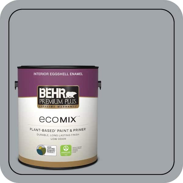 1 gal. #PPU26-19 Chance of Rain Eggshell Enamel EcoMix Plant-Based Interior Paint & Primer