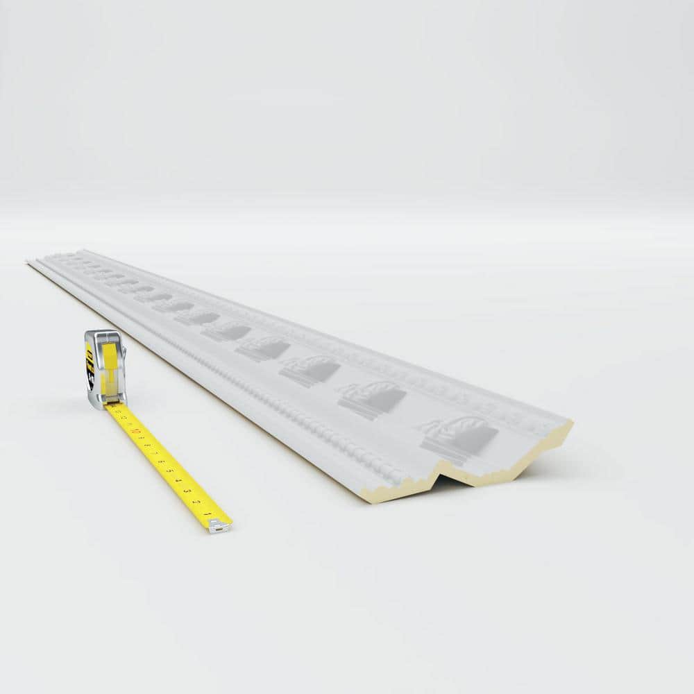 Attica Acanthus Leaf White Polyurethane Crown Moulding