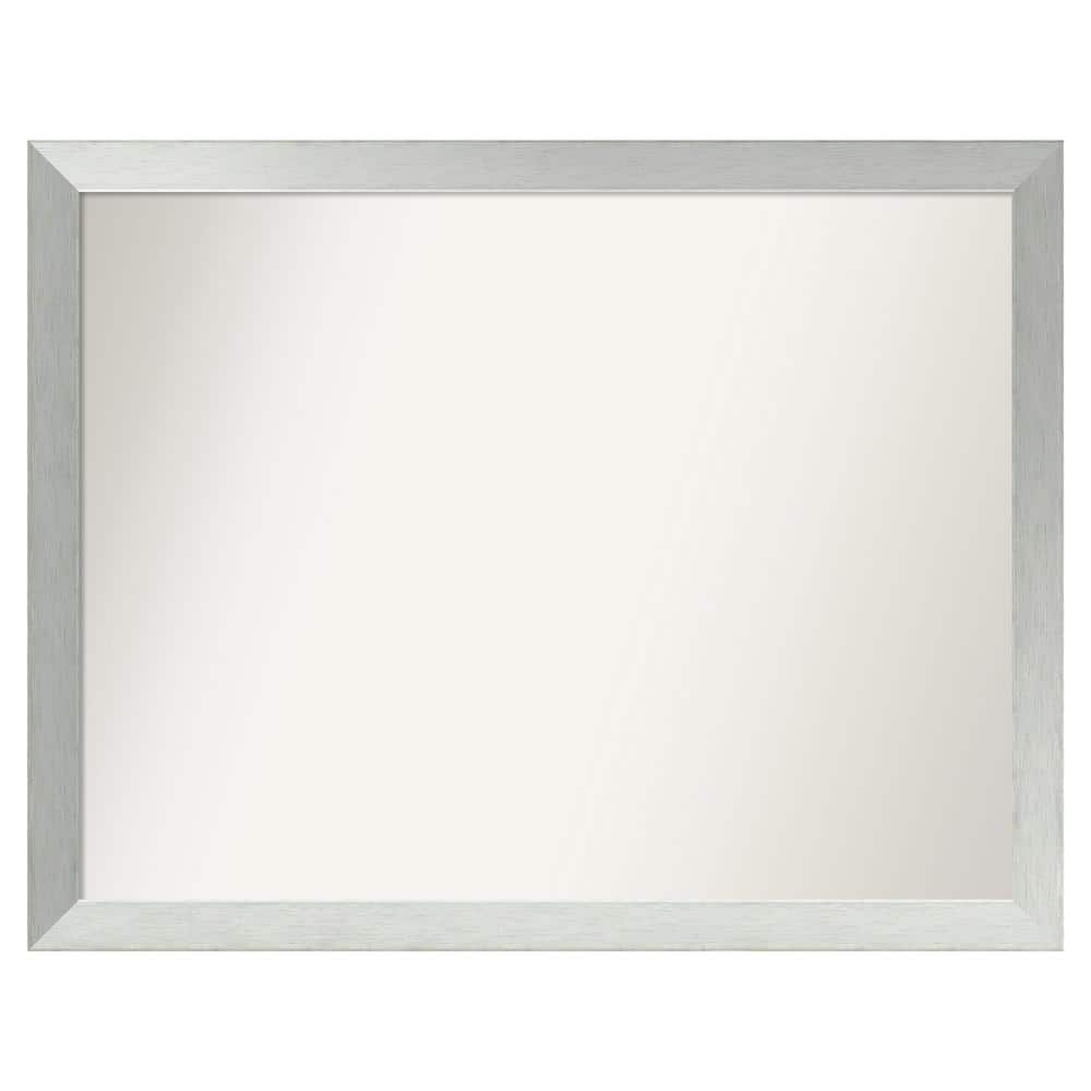 Brushed Sterling Silver 46 in. x 36 in. Custom Non-Beveled Wood Framed Bathroom Vanity Wall Mirror price history on PriceWatchPro