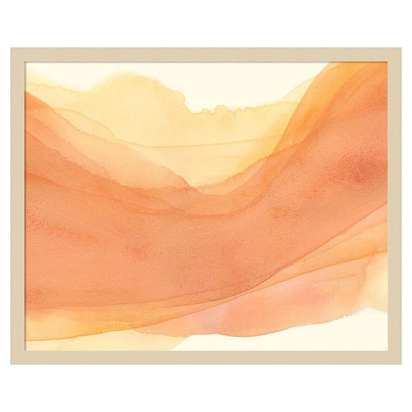 Amanti Art Sunset Layers I by Grace Popp 25 in. W x 21 in. H. Wood Framed Wall Art Print Framed in Brown
