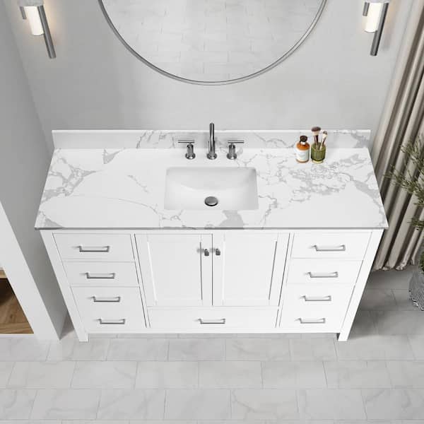 LANDOLT 61 in. W x 22 in. D Engineered Stone Rectangular Single