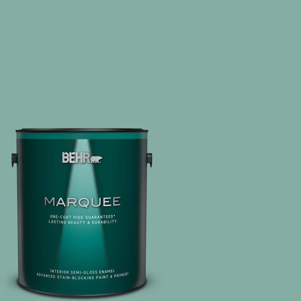 1 gal. #M440-4 Summer Dragonfly One-Coat Hide Semi-Gloss Enamel Interior Paint & Primer -  BEHR MARQUEE, 06321801