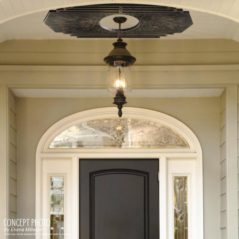 18" x 9" White PVC Pierced Ceiling Medallion
