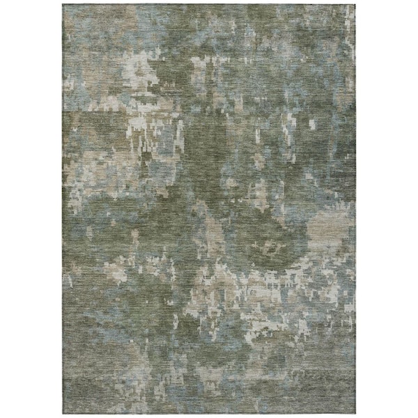 Chantille Machine Washable Indoor/Outdoor Abstract ACN2361 Fern 3 ft. x 4 ft. Area Rug