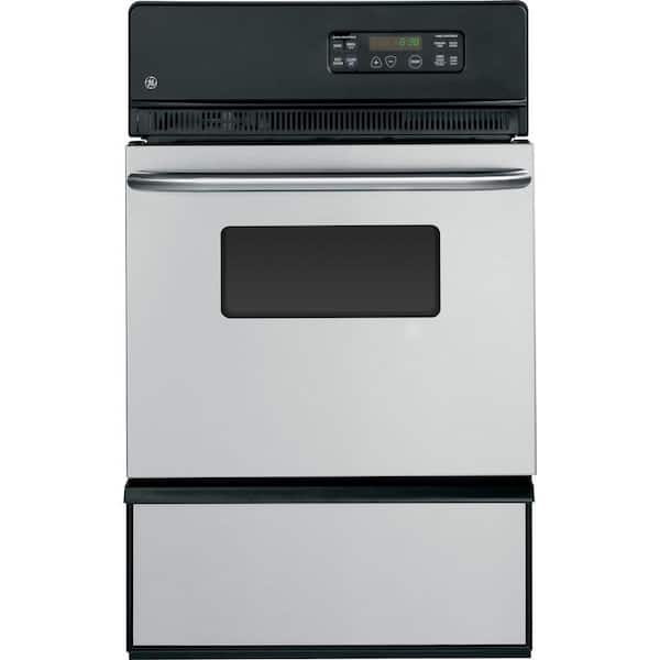GE 24 in. Single Gas Wall Oven Self-Cleaning in Stainless Steel