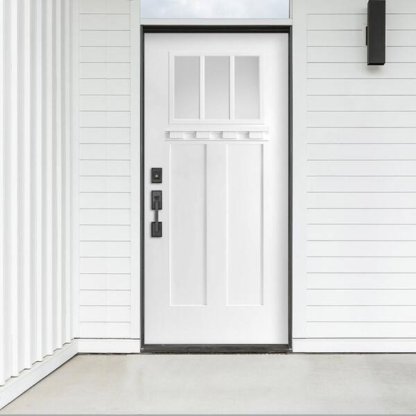 CODEL DOORS Shaker Customizable Fiberglass Entry Door - The Home Depot