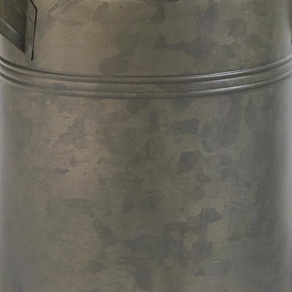 Silver Ceramic Vintage Canister Set with Handles