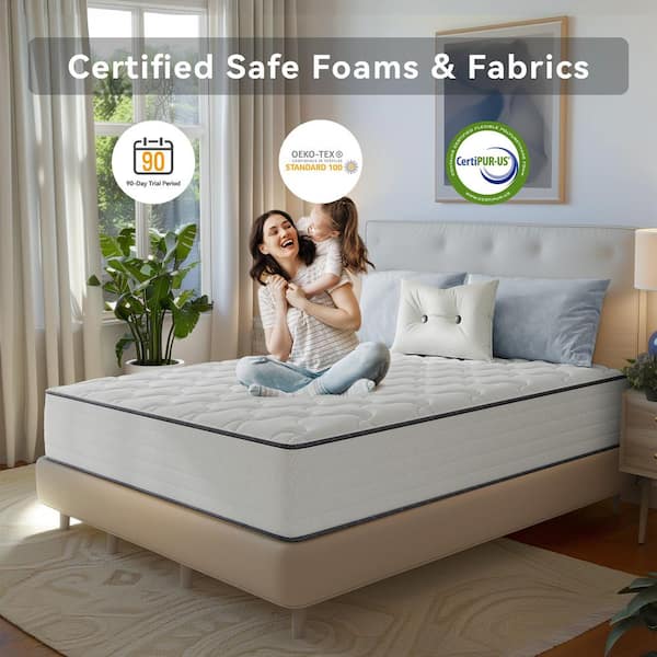 Hybrid Series Twin Medium Gel Memory Foam 10 in. Bed-in-a-Box Mattress