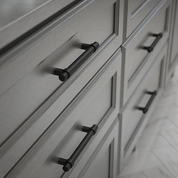 24-Pack Simple Wrapped Bar 5-1/16 in. (128 mm) Classic Matte Black Cabinet Drawer Bar Pulls