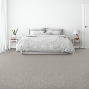 McDonald Street - Elm - Gray 25 oz. SD Polyester Loop Installed Carpet