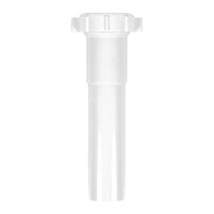 1-1/4 in. x 6 in. White Plastic Slip-Joint Sink Drain Extension Tube