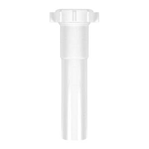 1-1/4 in. x 6 in. White Plastic Slip-Joint Sink Drain Tailpiece Extension Tube