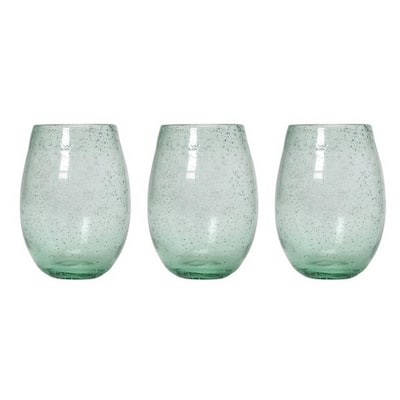 French Home Recycled Clear Glass, 1-quart Coastal Water Bottle and Set of  4, 10-ounce Glasses GRP310 - The Home Depot