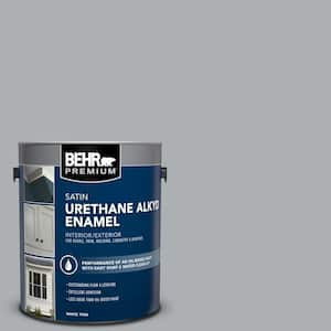 1 gal. #AE-50 Gray Cast Urethane Alkyd Satin Enamel Interior/Exterior Paint