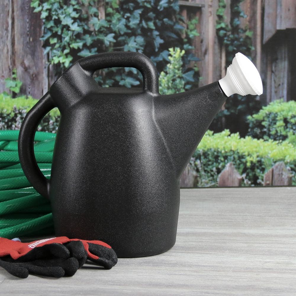 47998: 2-Gallon Tru-Stream Outdoor and Indoor 100% Recycled Plastic Watering Can, Removable Nozzle