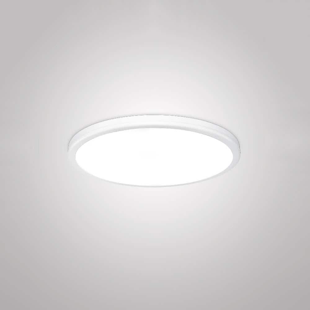 Geos White Glass LED Flush Mount Light